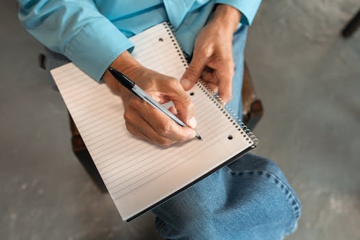 reflective journaling session